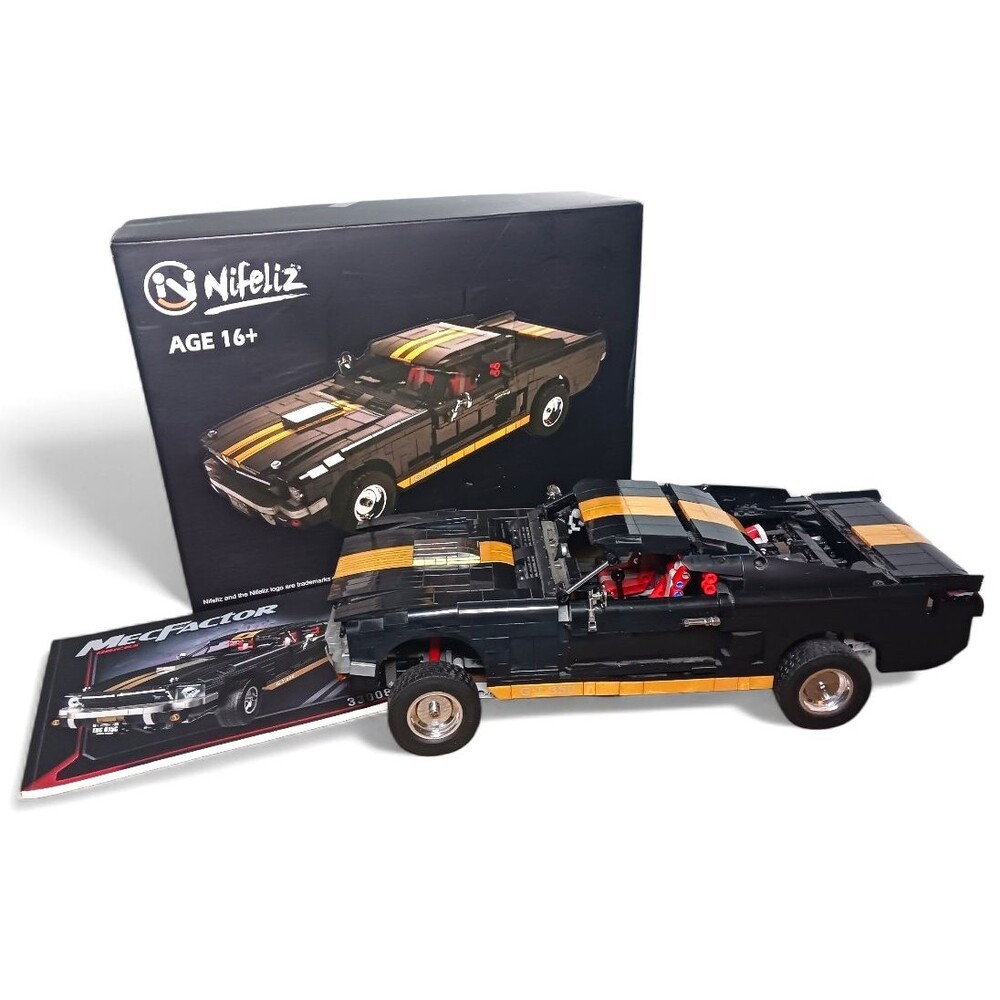 Nifeliz MECFACTOR BLOCKS Muscle Car 1965 GT 350 Race Car Building Set #33008 Box